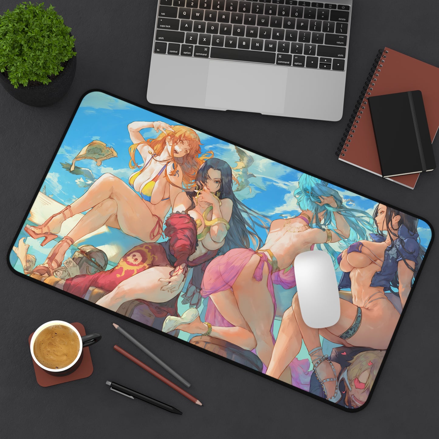 Sexy Anime Mousepad | Pirates Hentai Mousepad | Lewd Anime Mousepad | Harem | Oppai