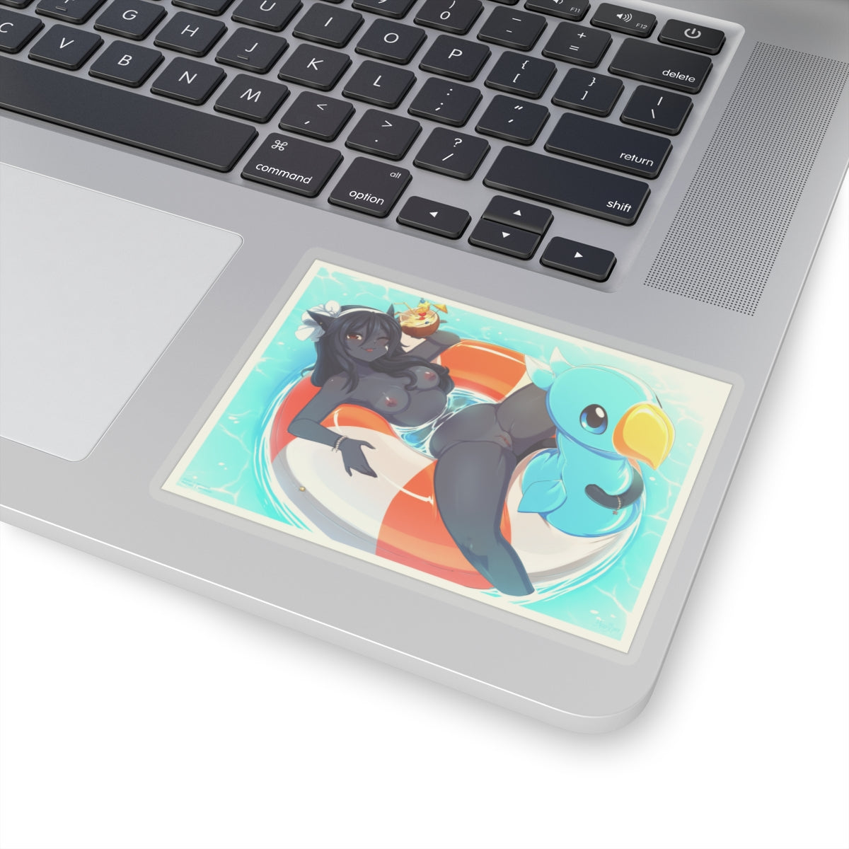 Sexy Anime Sticker | Monster Girl | Brown Skin | Cat Ears | Pussy | Lewd Anime Sticker | Hentai Sticker