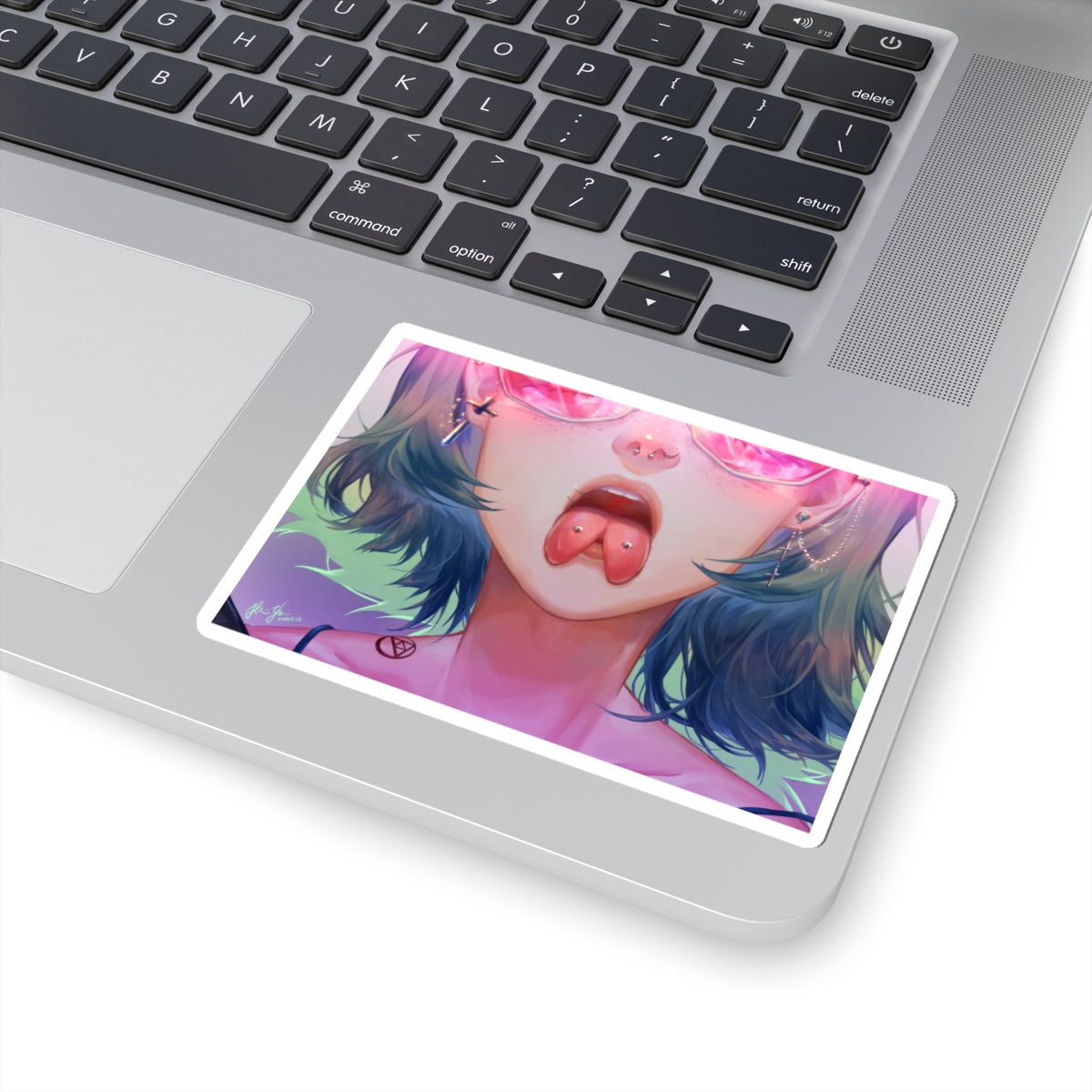 Lewd Tounge Sticker | Tounge Splitting
