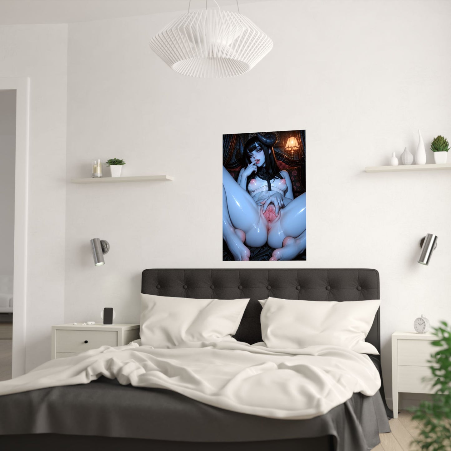 Hentai Poster | Ecchi | Spreading Pussy | Succubus | Demon GIrl