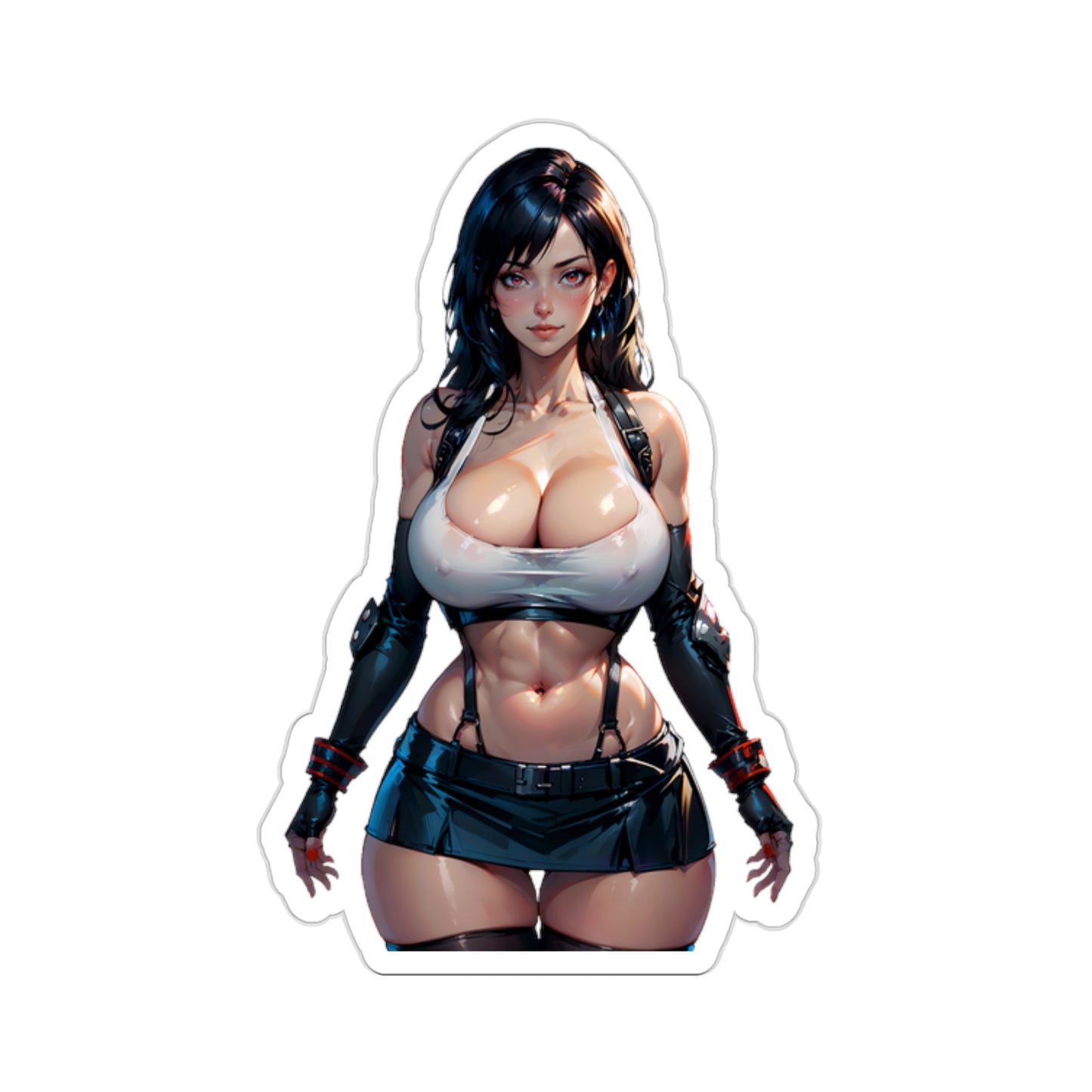 Sexy Tifa Sticker | Sexy Anime Sticker | Lewd Sticker | Lewd Anime Sticker | Fantasy Sticker | Retro Video Game