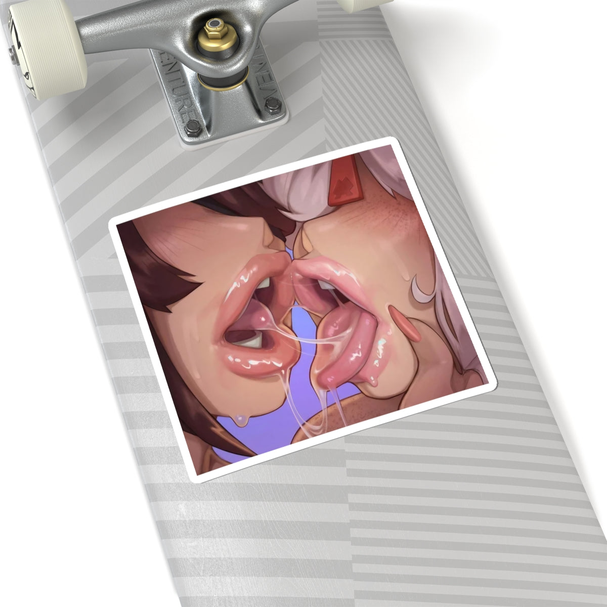 Sloppy Yuri Kiss Sticker | Hentai | Lesbian