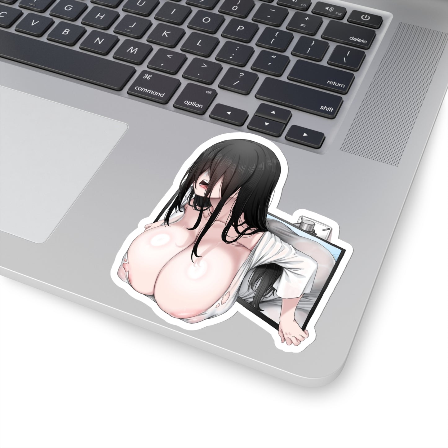 Lewd Sadako Sticker | Coming Out Of The TV | Big Boobs | Funny Anime Sticker | Kiss-Cut Sticker | Uncensored Anime | Otaku | Waifu | Sexy Anime Sticker | Huge Tits