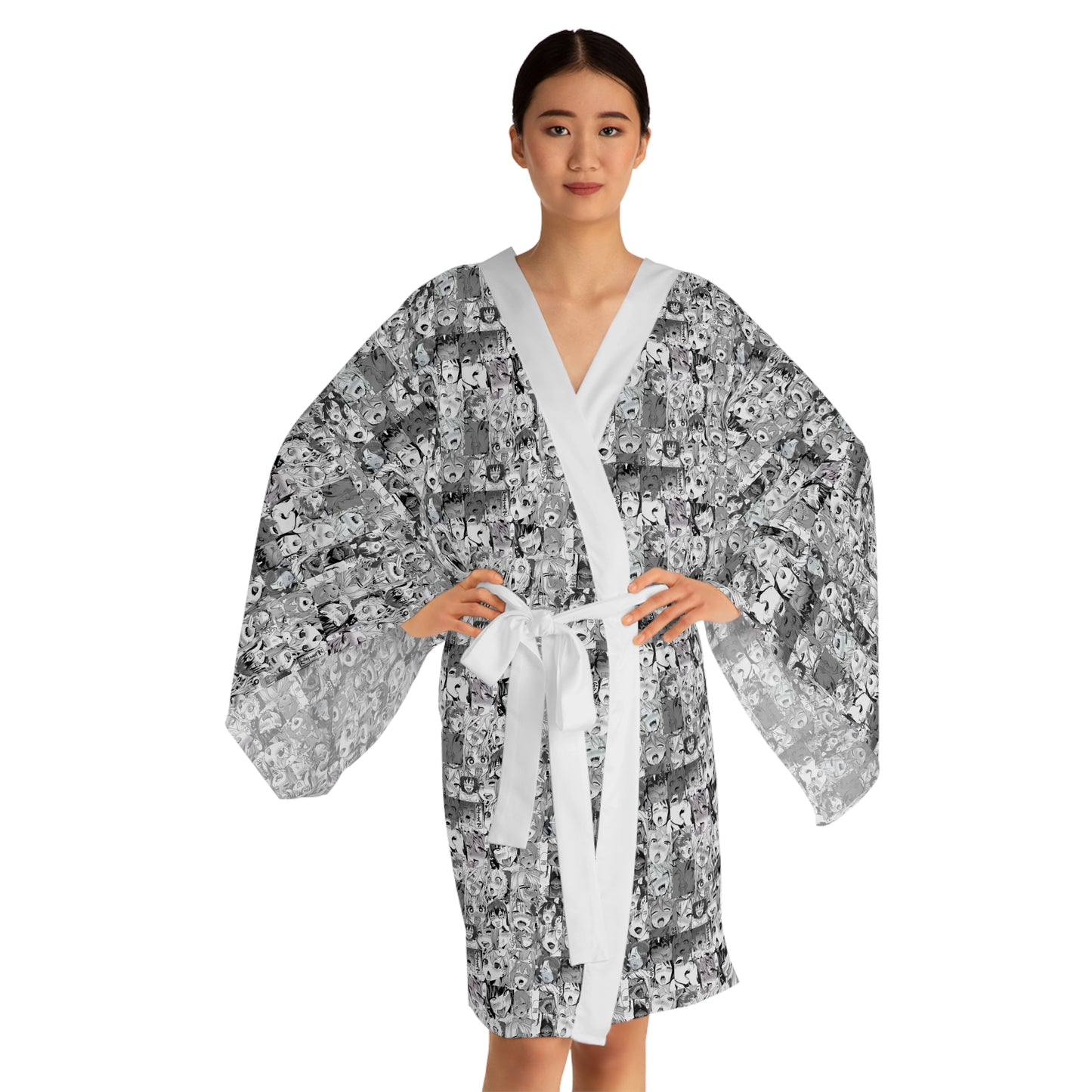 Ahegao Kimono Robe, Unique Fashion Statement