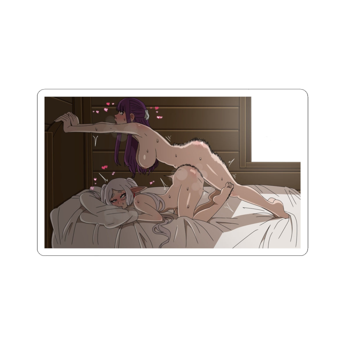 Hentai Sticker | Yuri | Hentai NSFW Sticker | Lesbians Fucking | Frieren