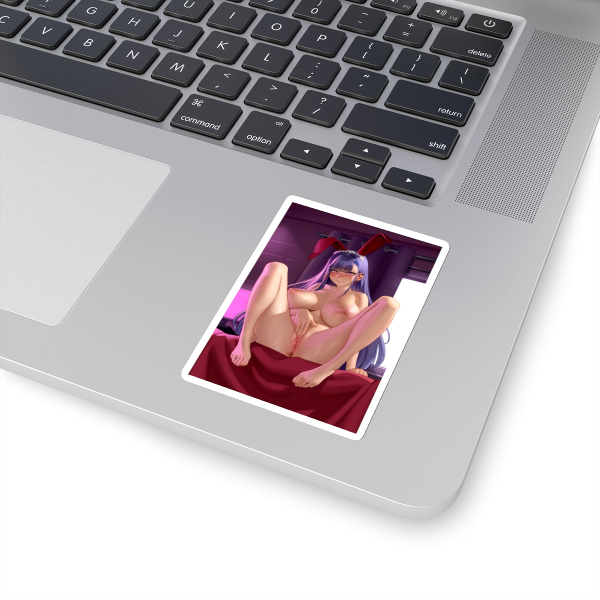 Sexy Bunny Girl Sticker | Akuma Nihmune Masturbating | Lewd Sticker | Lewd Anime Sticker | Masturbation | Bunny Ears | Sexy Waifu