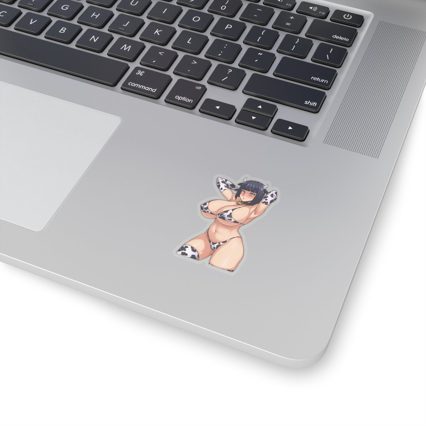 Lewd Hinata Cow Costume Sticker | Kiss-Cut Sticker | Naked Hinata | HuCow Sticker | Uncensored Anime | Cow Costume | Sexy Anime Sticker | Lewd Anime Sticker | Otaku | Waifu | Big Tits