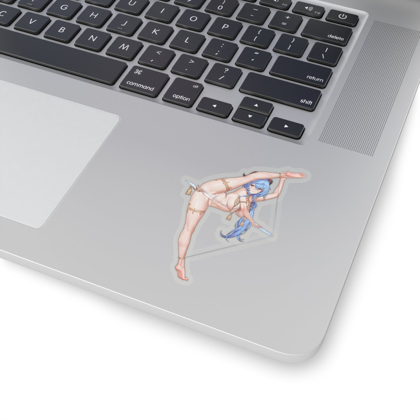 Lewd Ganyu Sticker | Kiss-Cut Sticker | Ganyu Sticker | Sexy Anime Sticker | Lewd Anime Sticker | Waifu | Otaku | Genshin Impact | Bow | Arrow | Blue Hair | Feet
