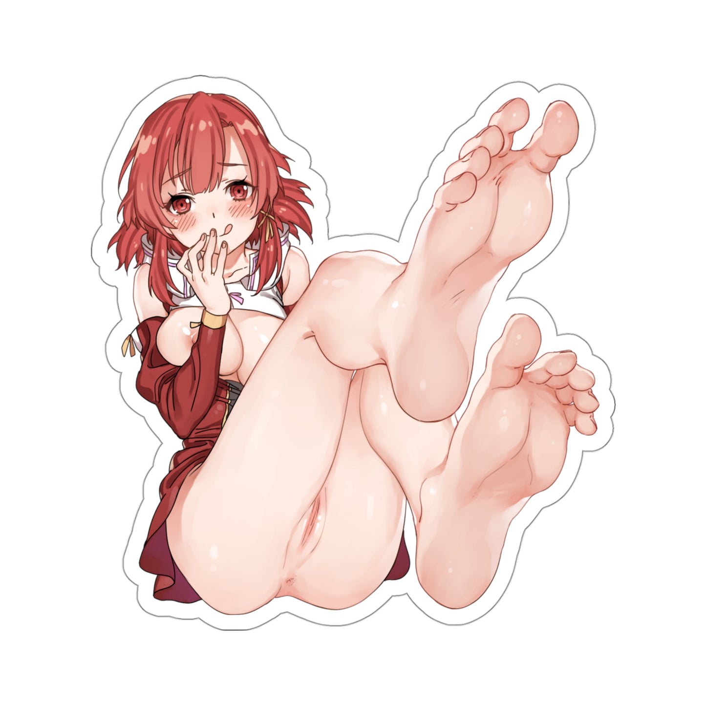 Sexy Anime Sticker | Lewd Anime Sticker | Lewd Sticker | Sexy Waifu Sticker | Shuumatsu no Izetta | Izetta | Foot Fetish | Feet Fetish