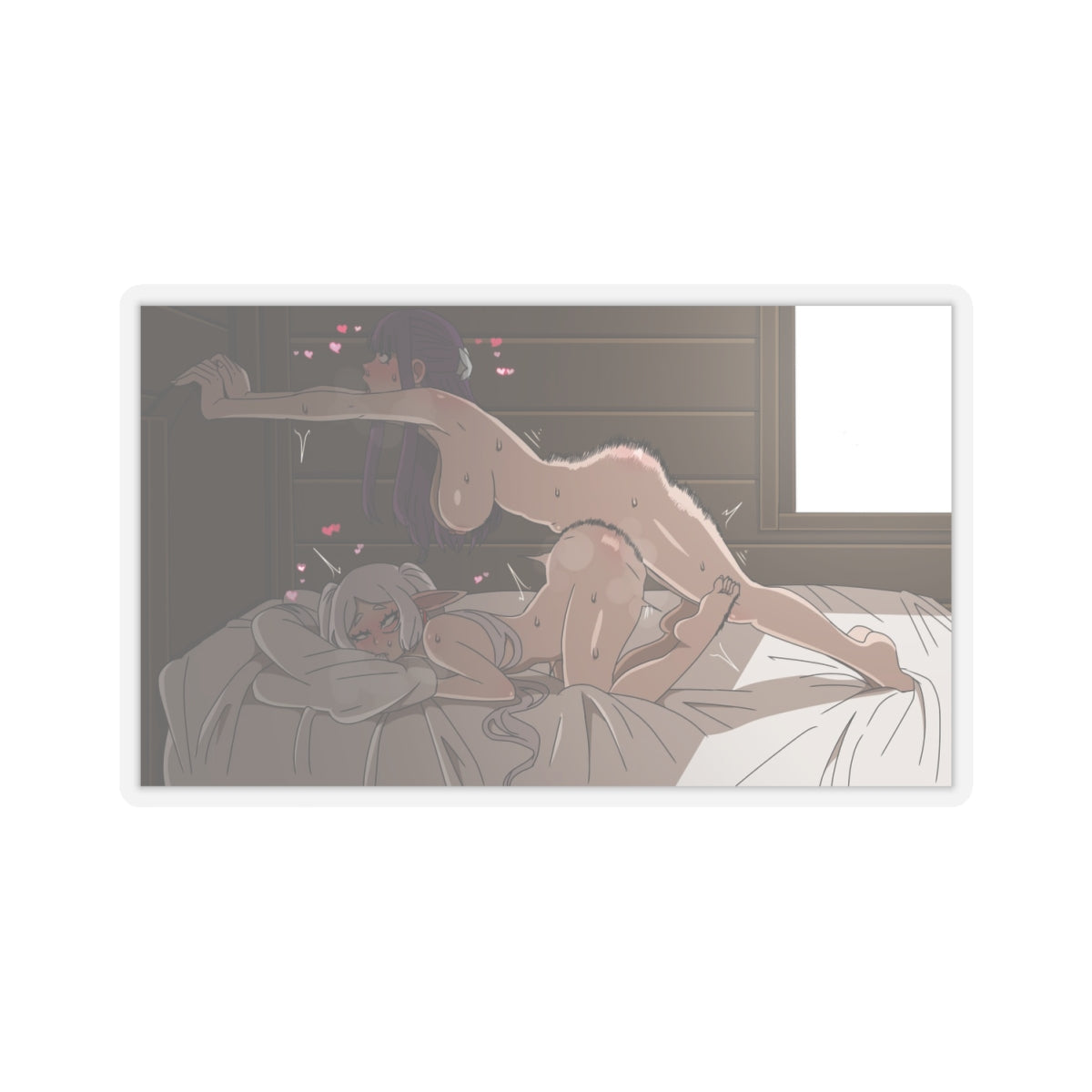 Hentai Sticker | Yuri | Hentai NSFW Sticker | Lesbians Fucking | Frieren