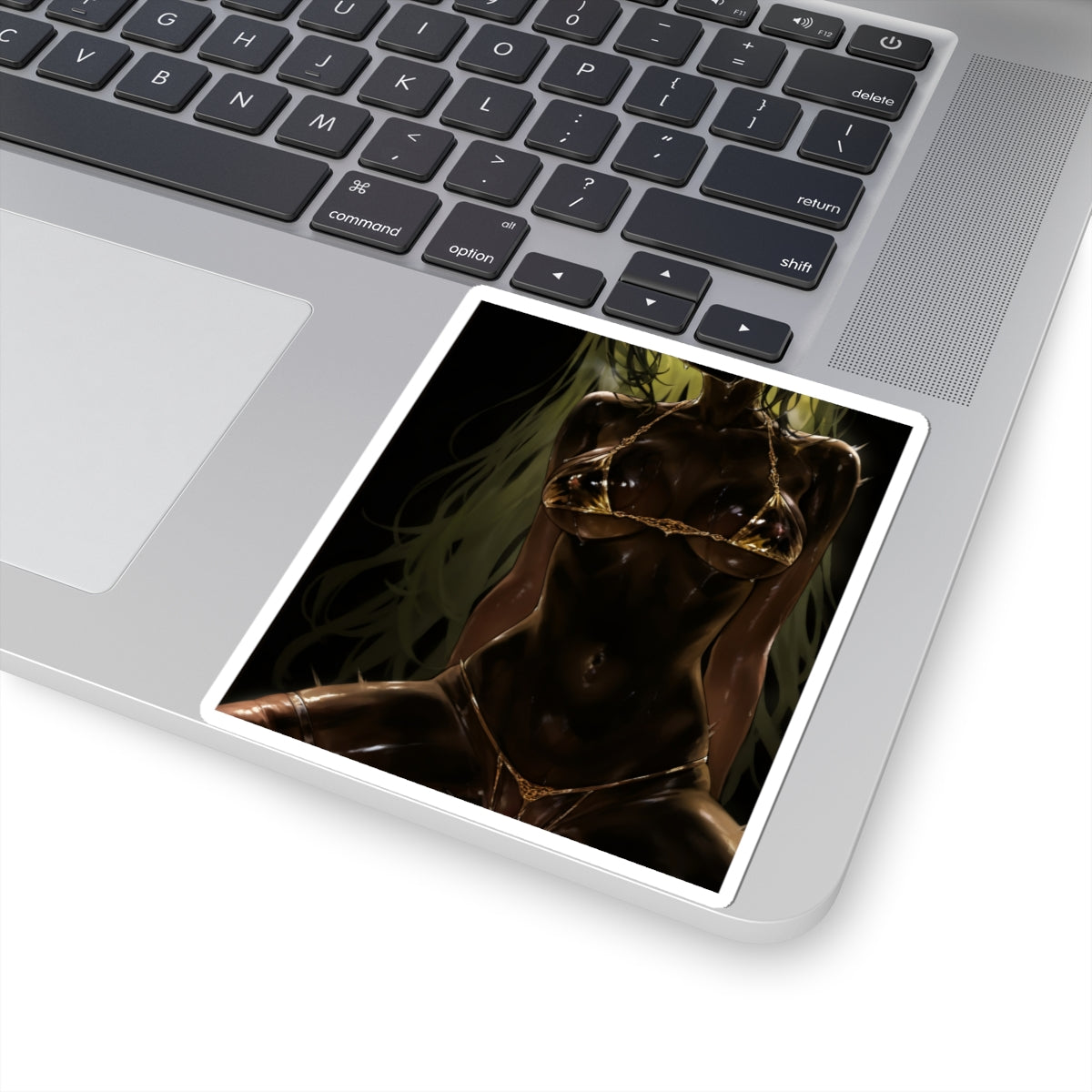 Sexy Waifu Sticker | Black | Hentai | Oppai