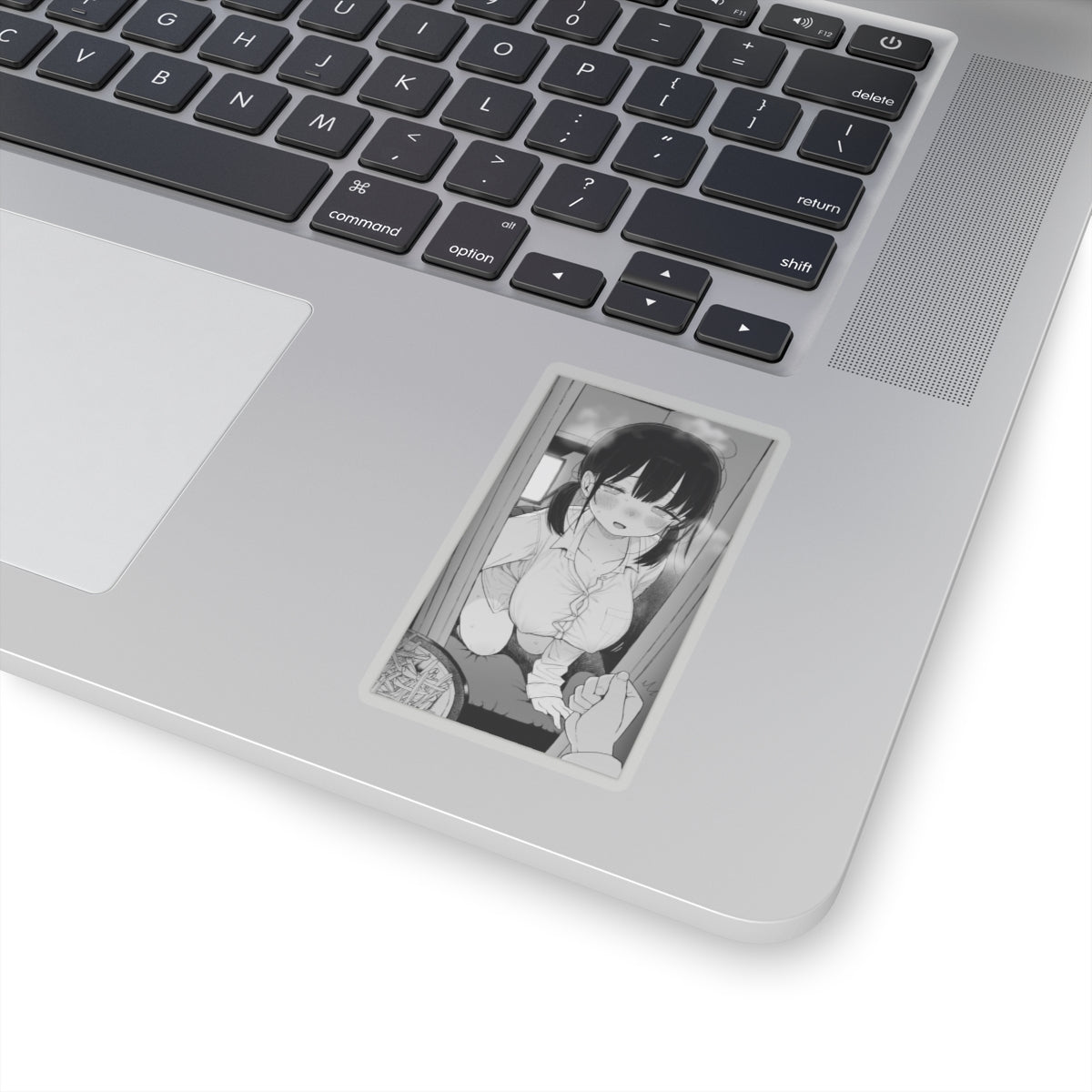 Hentai Sticker | Hentai NSFW Sticker | Ecchi Aesthetic | Black and White | Monochrome