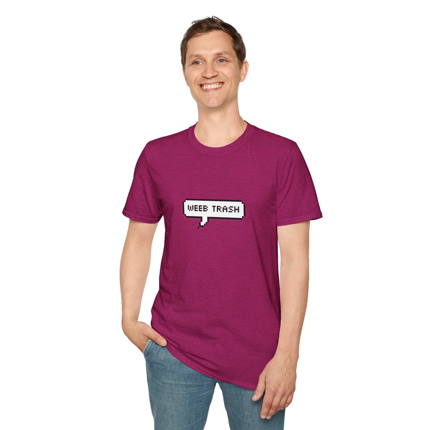 Weeb Trash T-Shirt, Funny Anime T-Shirt, Anime Merch, Ironic, Weeb
