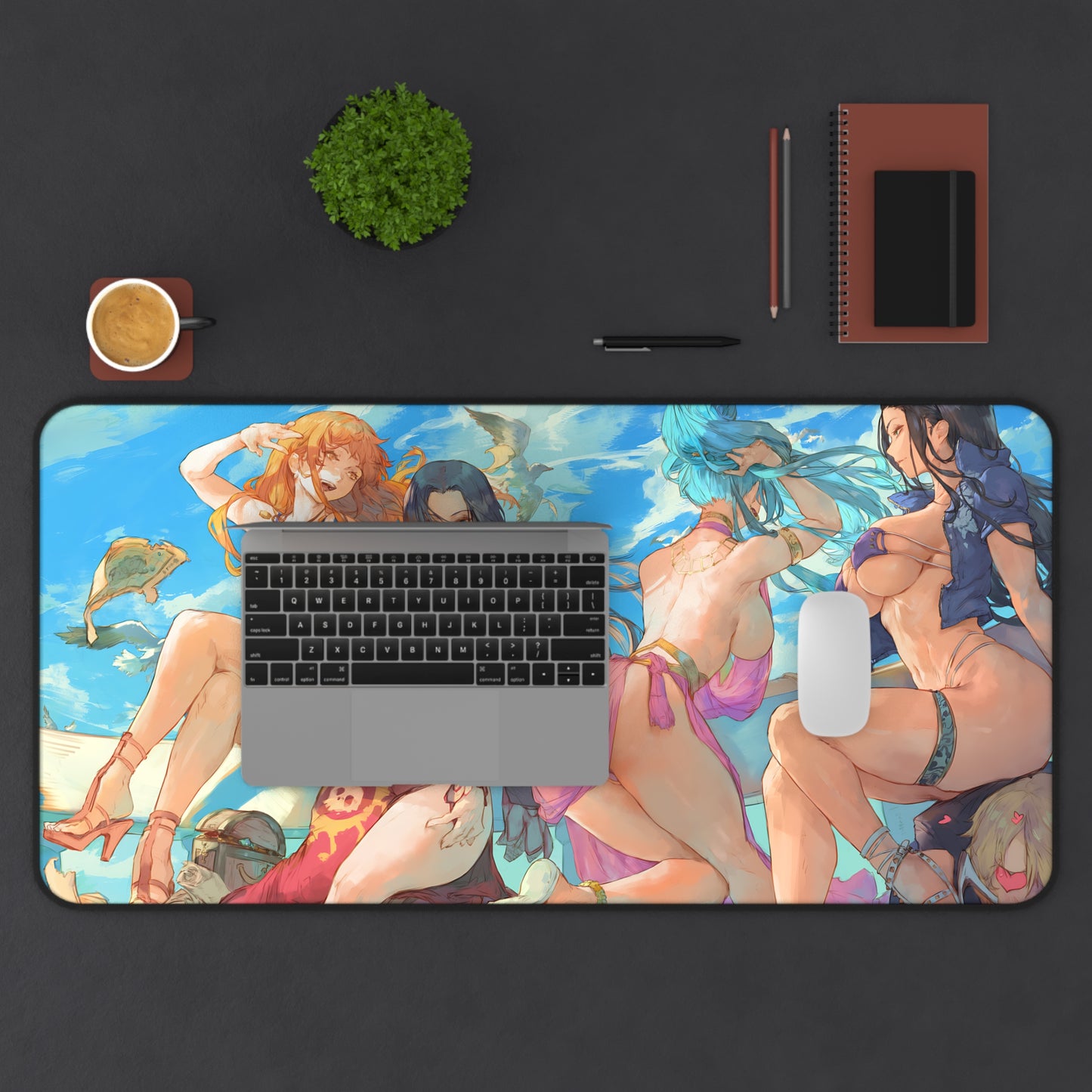 Sexy Anime Mousepad | Pirates Hentai Mousepad | Lewd Anime Mousepad | Harem | Oppai