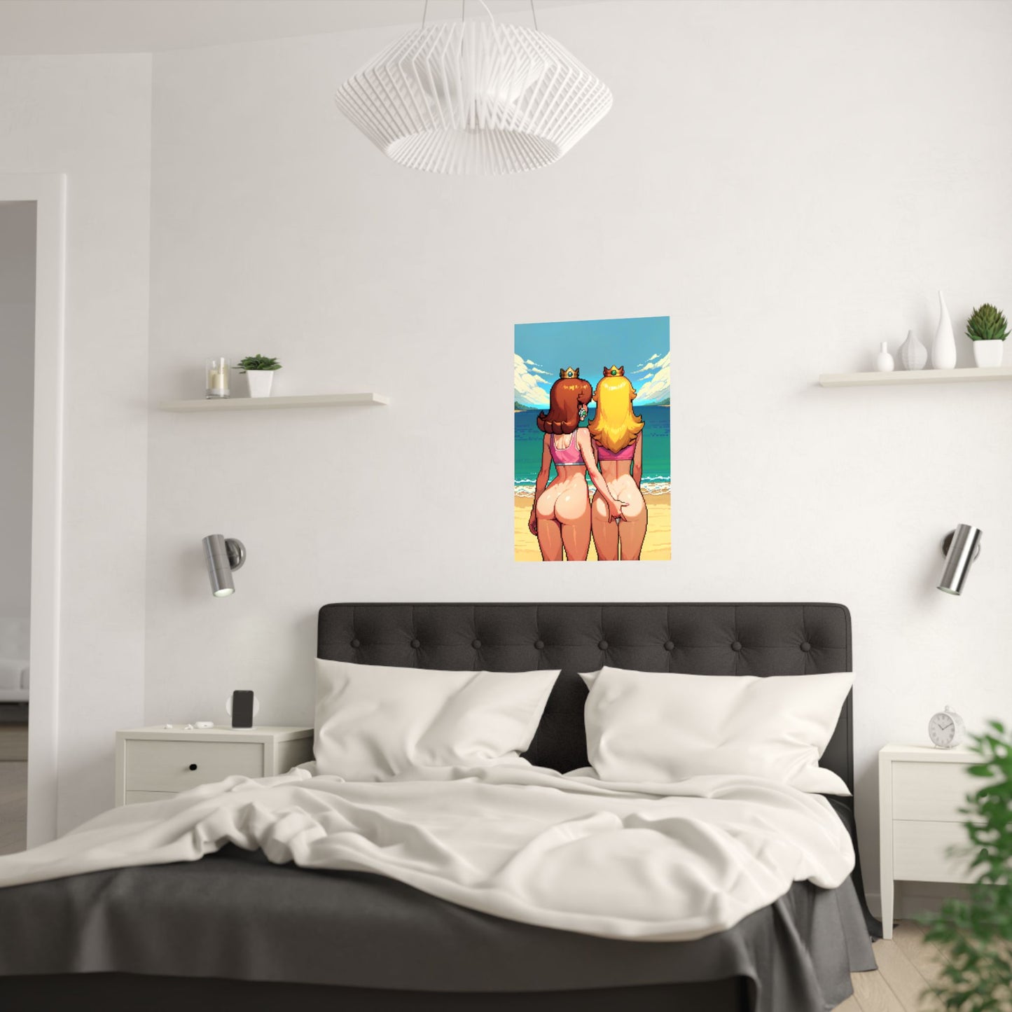 Sexy Waifus Poster | Princessl | Sexy Poster | Erotic | Ecchi Poster | Yuri | Fingering
