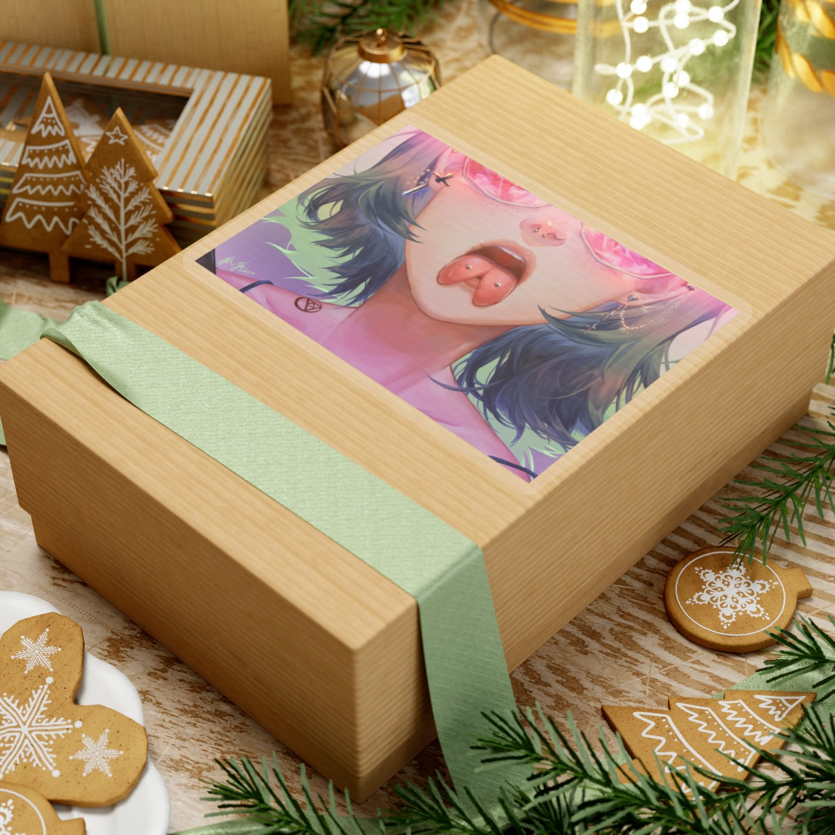 Lewd Tounge Sticker | Tounge Splitting