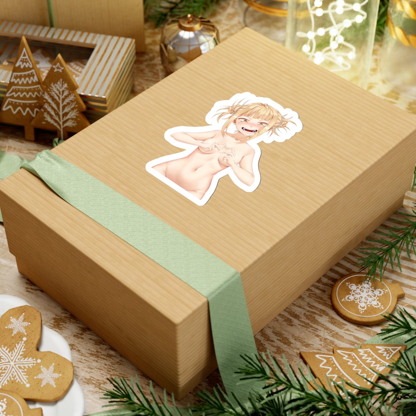 Lewd Himiko Toga Sticker | Love | Heart | Small Tits | Kiss-Cut Sticker | MHA Sticker | Uncensored Anime | Sexy Anime Sticker | Lewd Anime Sticker | Otaku | Waifu