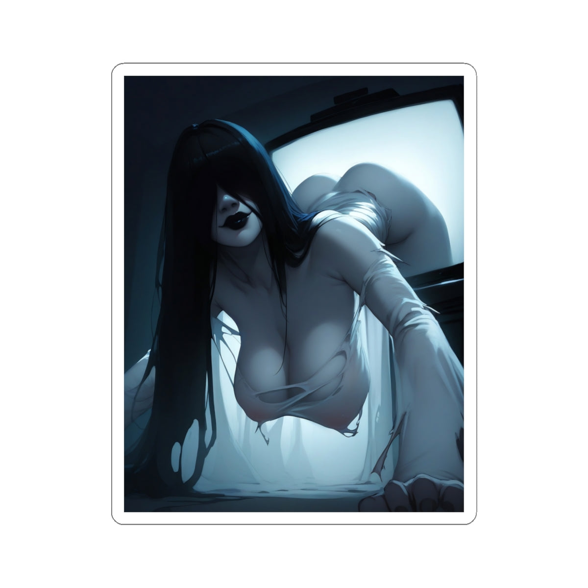 Lewd Horr Waifu Sticker | Hentai | Oppai