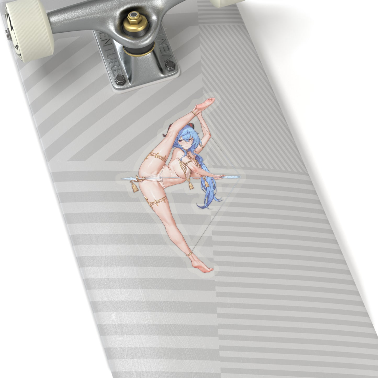 Lewd Ganyu Sticker | Kiss-Cut Sticker | Ganyu Sticker | Sexy Anime Sticker | Lewd Anime Sticker | Waifu | Otaku | Genshin Impact | Bow | Arrow | Blue Hair | Feet