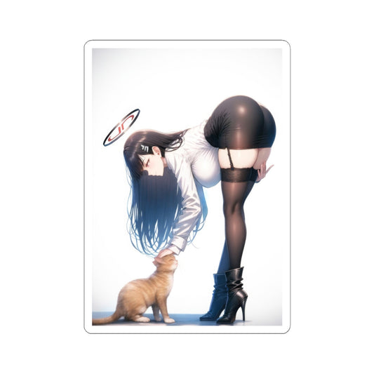 Sexy Waifu Sticker | Cat | Skirt Ass