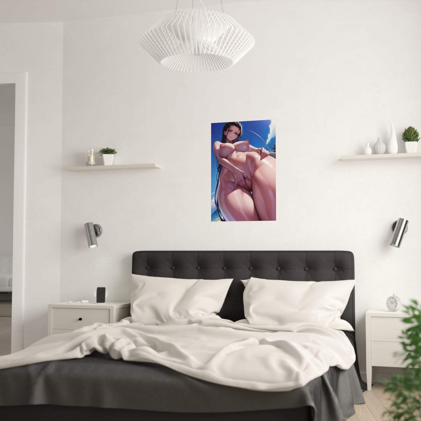 Waifu Poster | Robin | Hot Anime Girl | Playing with Pussy | Big Tits | Ecchi | Waifu | Ahegao | Sexy Poster | Erotic