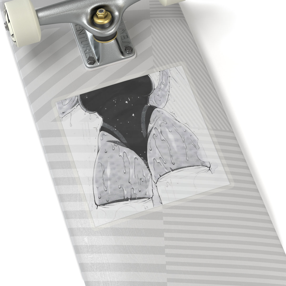 Sweaty Thighs Sticker | Aesthetic Ecchi | Black And White