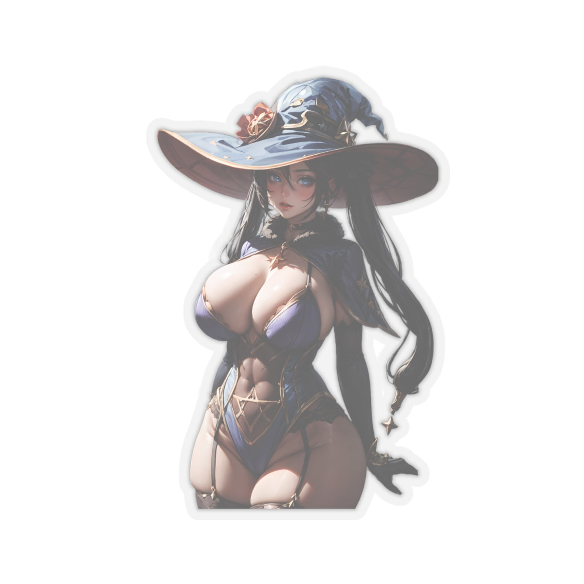 Sexy Anime Sticker | Mona Megistus | Lewd Anime Sticker | Lewd Sticker | Sexy Waifu Sticker | Nude Anime Girl | FairyAI