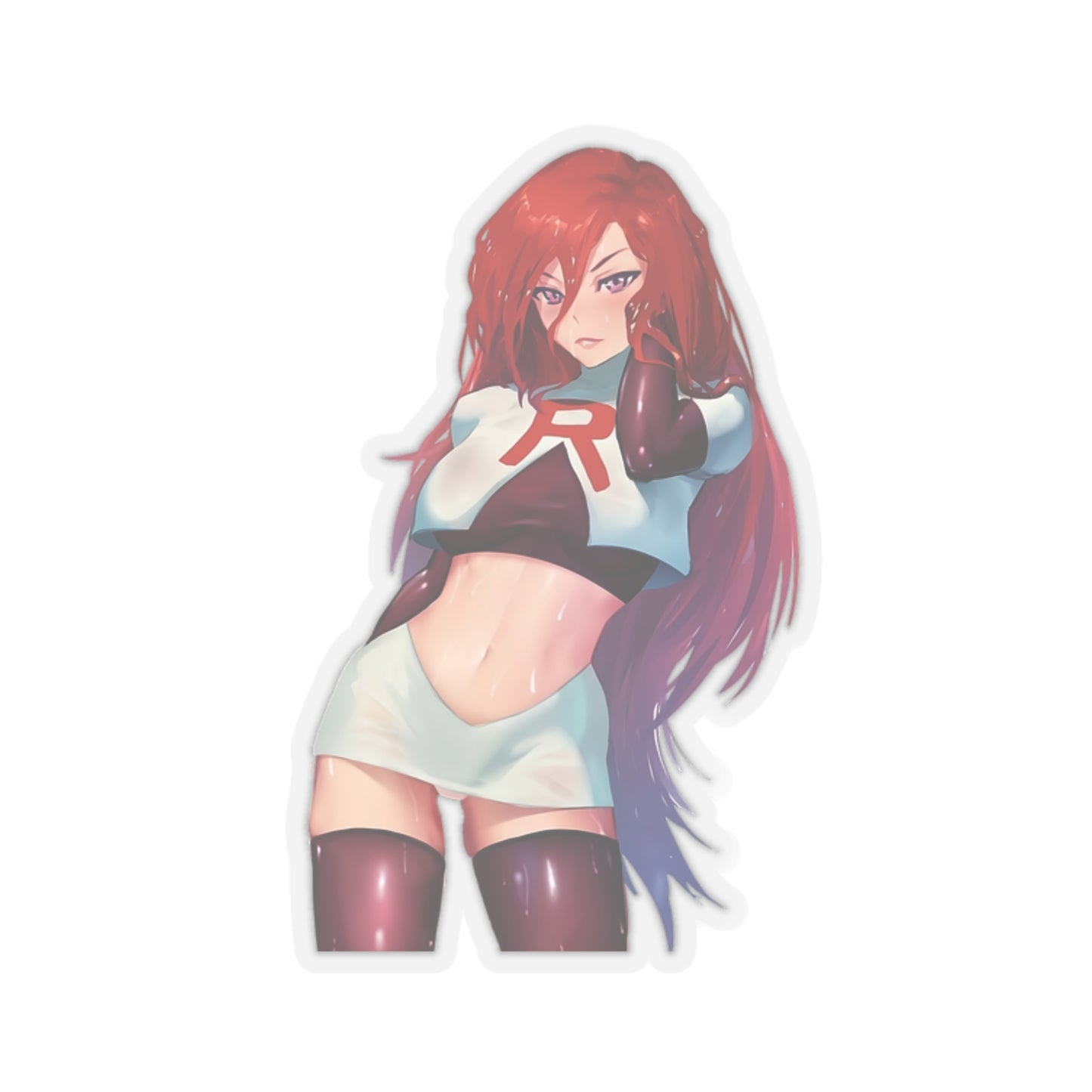 Lewd JEssie Sticker | Lewd Anime Sticker | Funny Sticker | Otaku | Waifu | Uncensored Anime | Sexy Anime Sticker | Ginger | Red Hair | Red Head