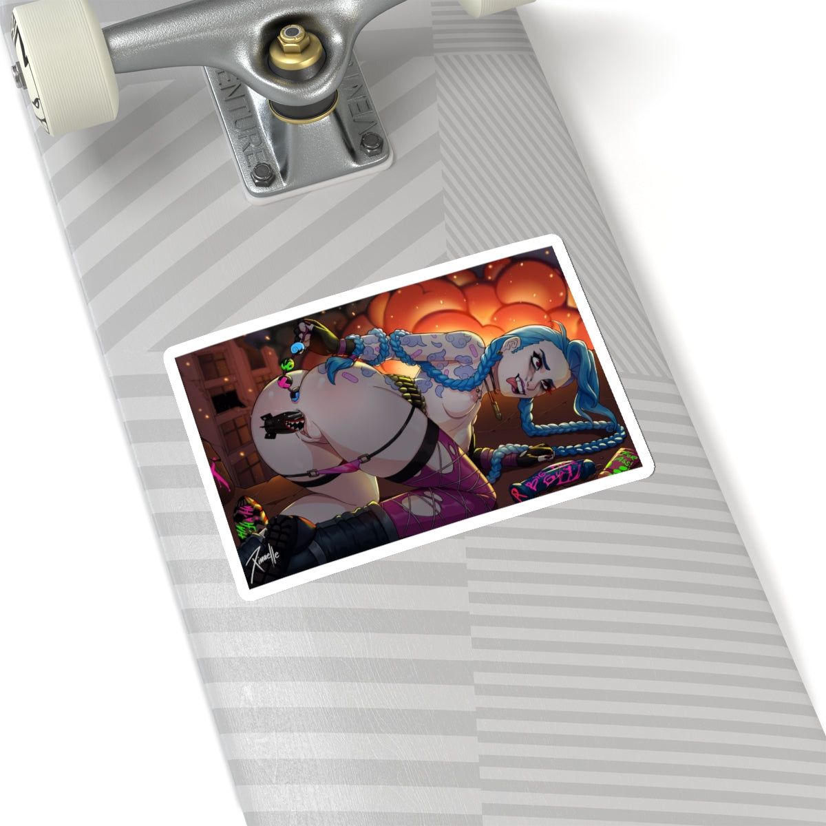 Sexy Jinx Sticker | Anal Beads | Lewd Sticker | Lewd Anime Sticker | Hentai Sticker | Anal Plug | Anus | Anal