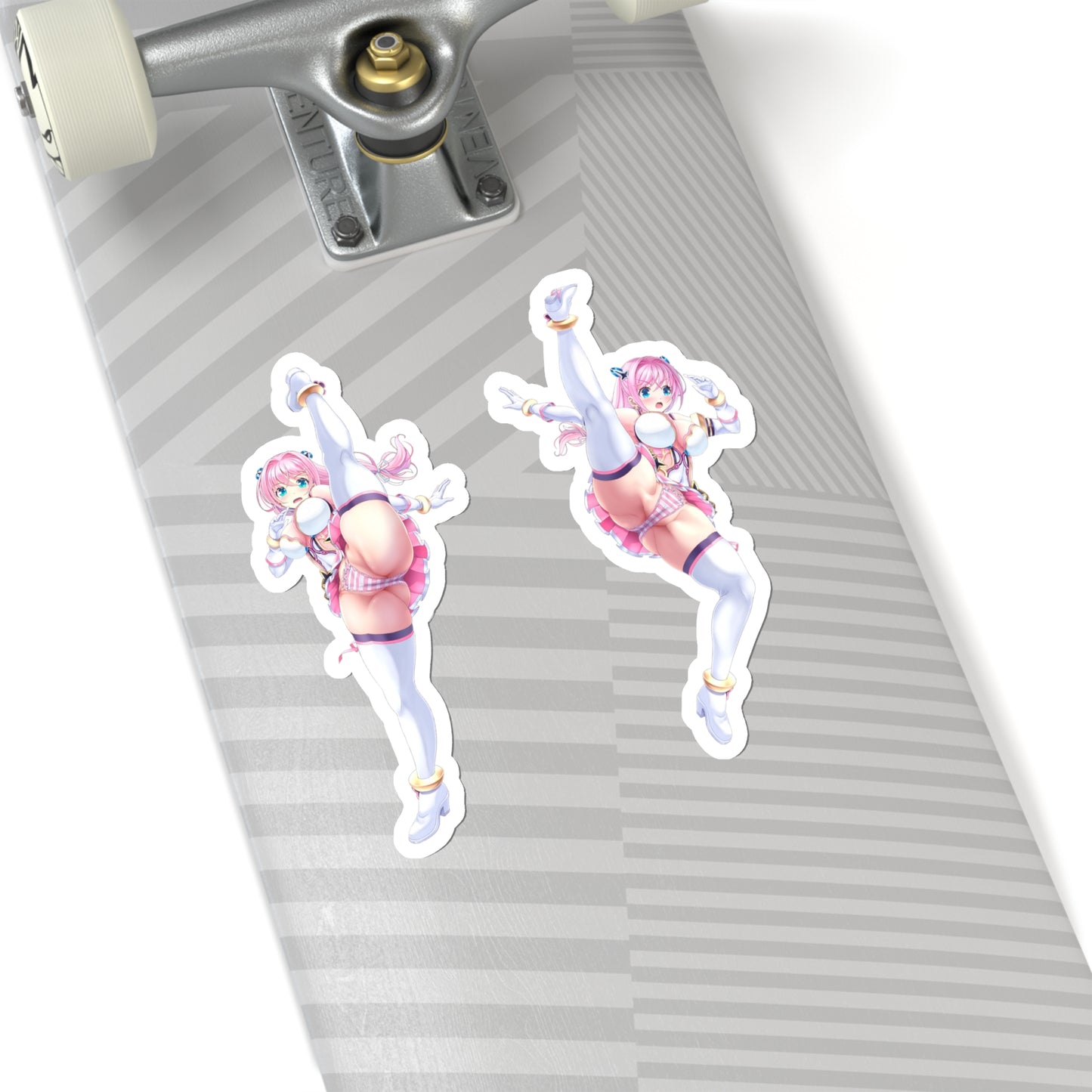Lewd Cheery Pink Sticker | 2 Stickers For The Price of 1 | Sexy Kick | Sexy Anime Sticker | Lewd | Waifu | Otaku | Aigan Tenshi