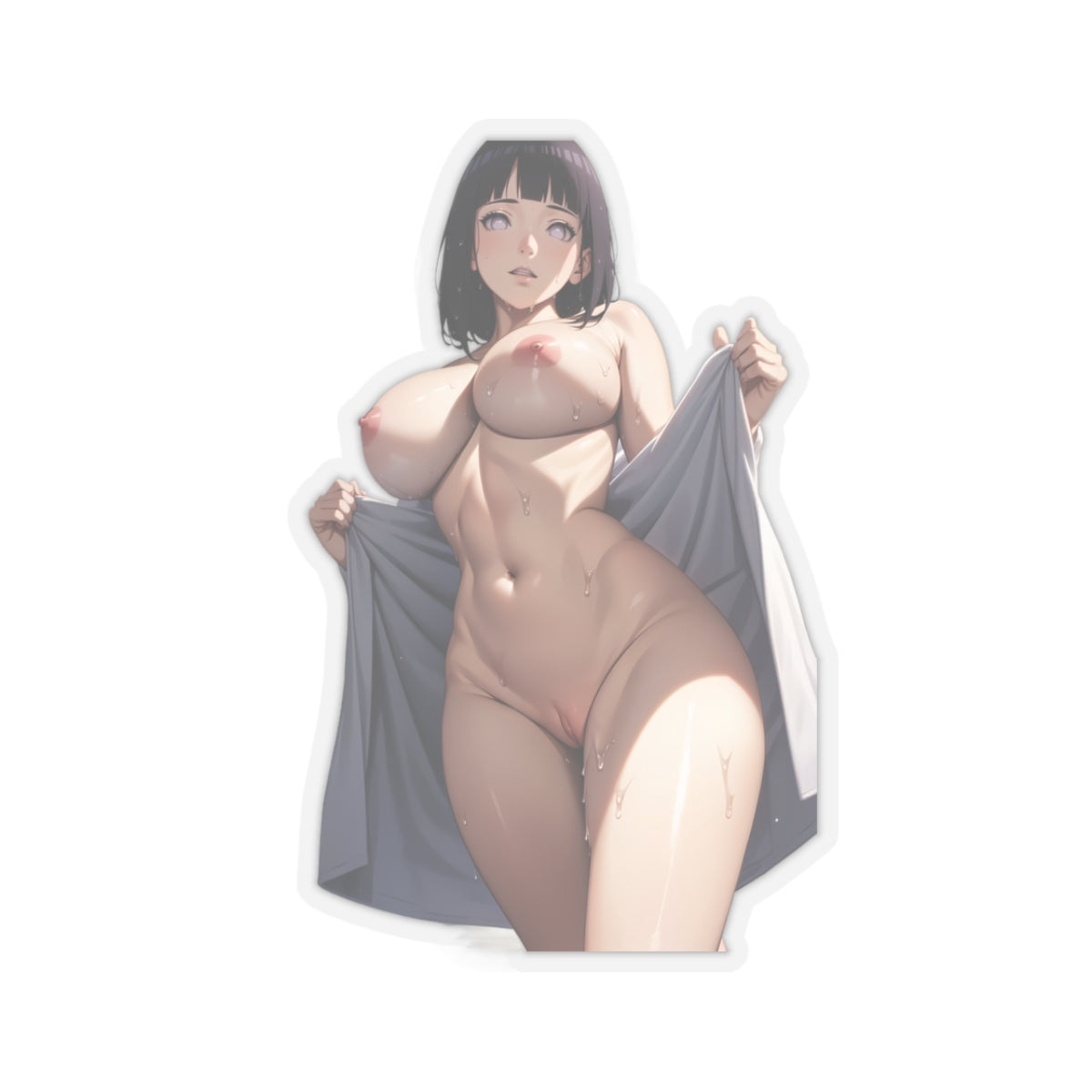 Sexy Anime Sticker | Hinata | Lewd Anime Sticker | Lewd Sticker | Sexy Waifu Sticker | Towel | SAMSARA_AI