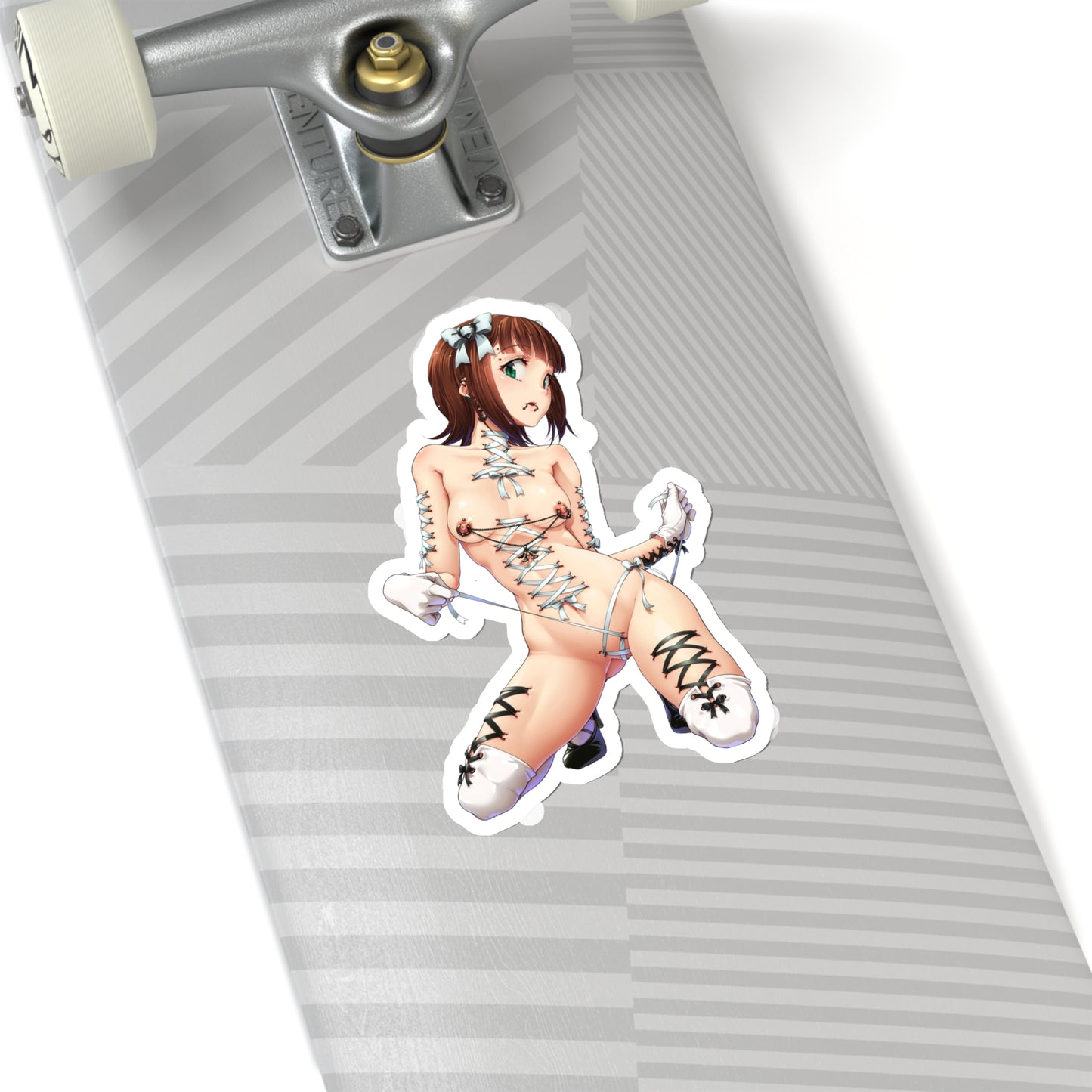 Lewd Haruka Amami Sticker | Naked | BDSM | Bondage | Kiss-Cut Sticker | Naked Haruka Amami Sticker | Uncensored Anime | Lewd | Otaku | Waifu | Idolmaster