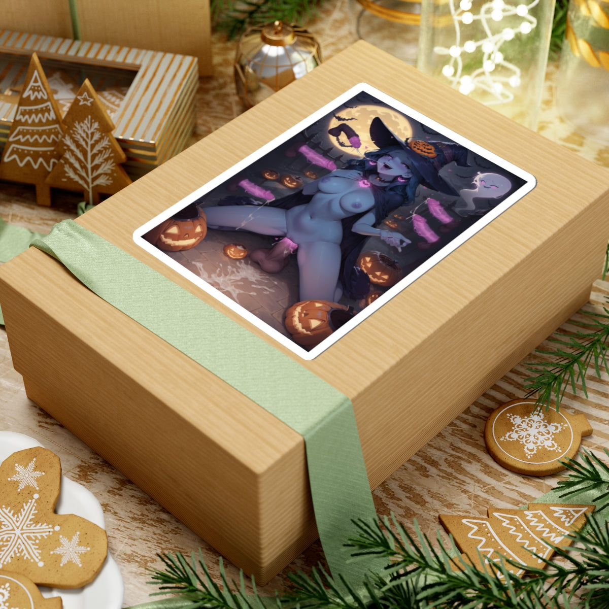 Lewd Halloween Hentai Sticker | Witch Magic | Hentai NSFW Sticker