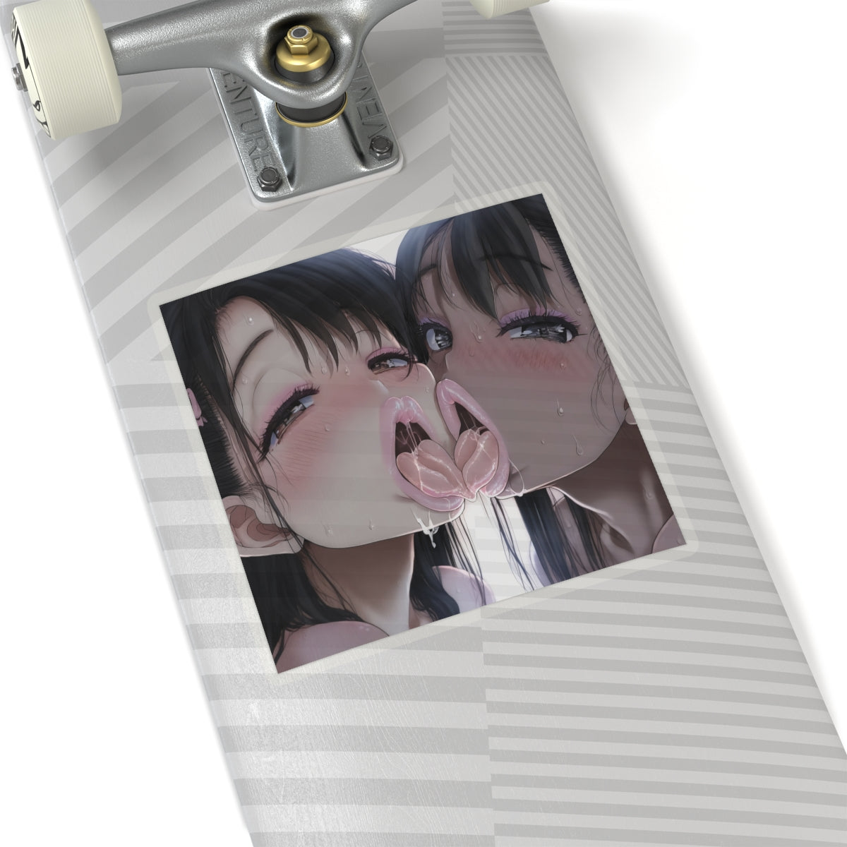 Yuri Kiss Sticker | Hentai | Lesbian