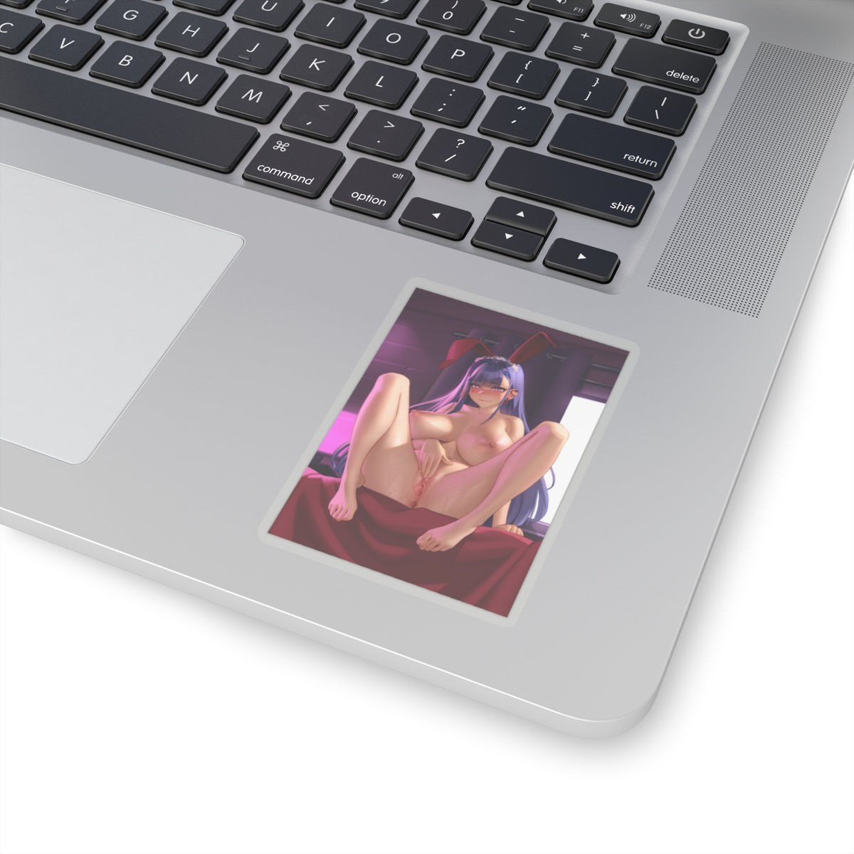 Sexy Bunny Girl Sticker | Akuma Nihmune Masturbating | Lewd Sticker | Lewd Anime Sticker | Masturbation | Bunny Ears | Sexy Waifu