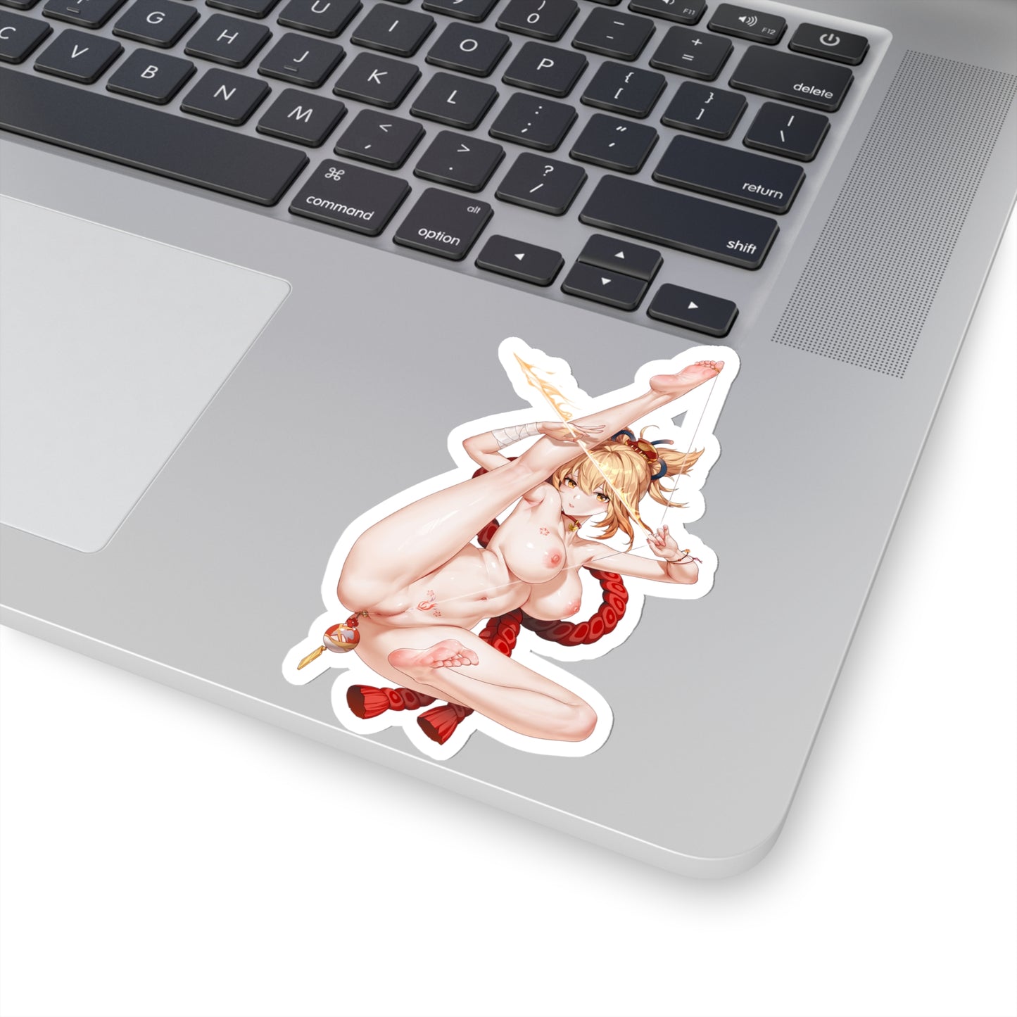 Lewd Yoimiya Sticker | Yoimiya Sticker | Sexy Anime Sticker | Lewd Anime Sticker | Waifu | Otaku | Genshin Impact | Bow | Arrow | Blond Hair | Feet