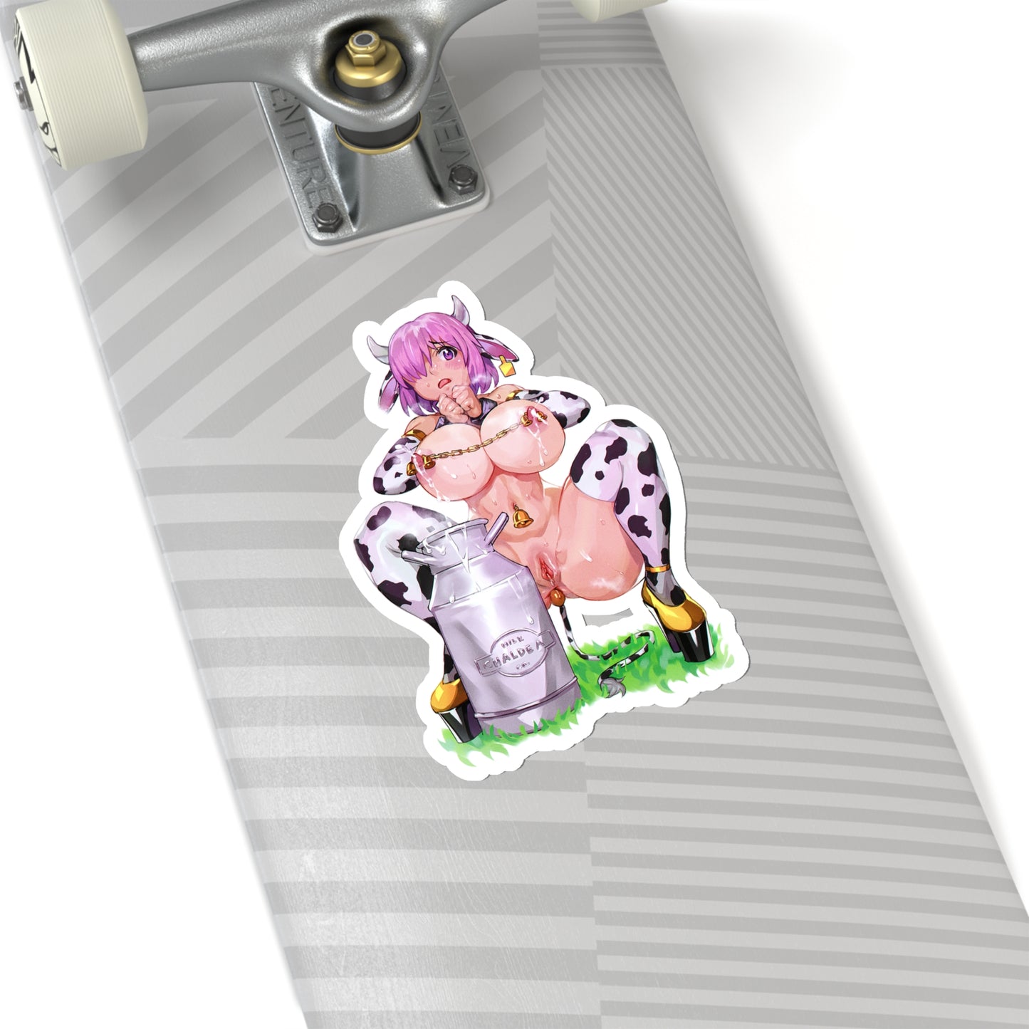 Lewd Mashu Kyrielight Sticker | HuCow | Cow Costume | Fate Grand Order Sticker | Lewd Anime Sticker | Sexy Anime Sticker | Milk