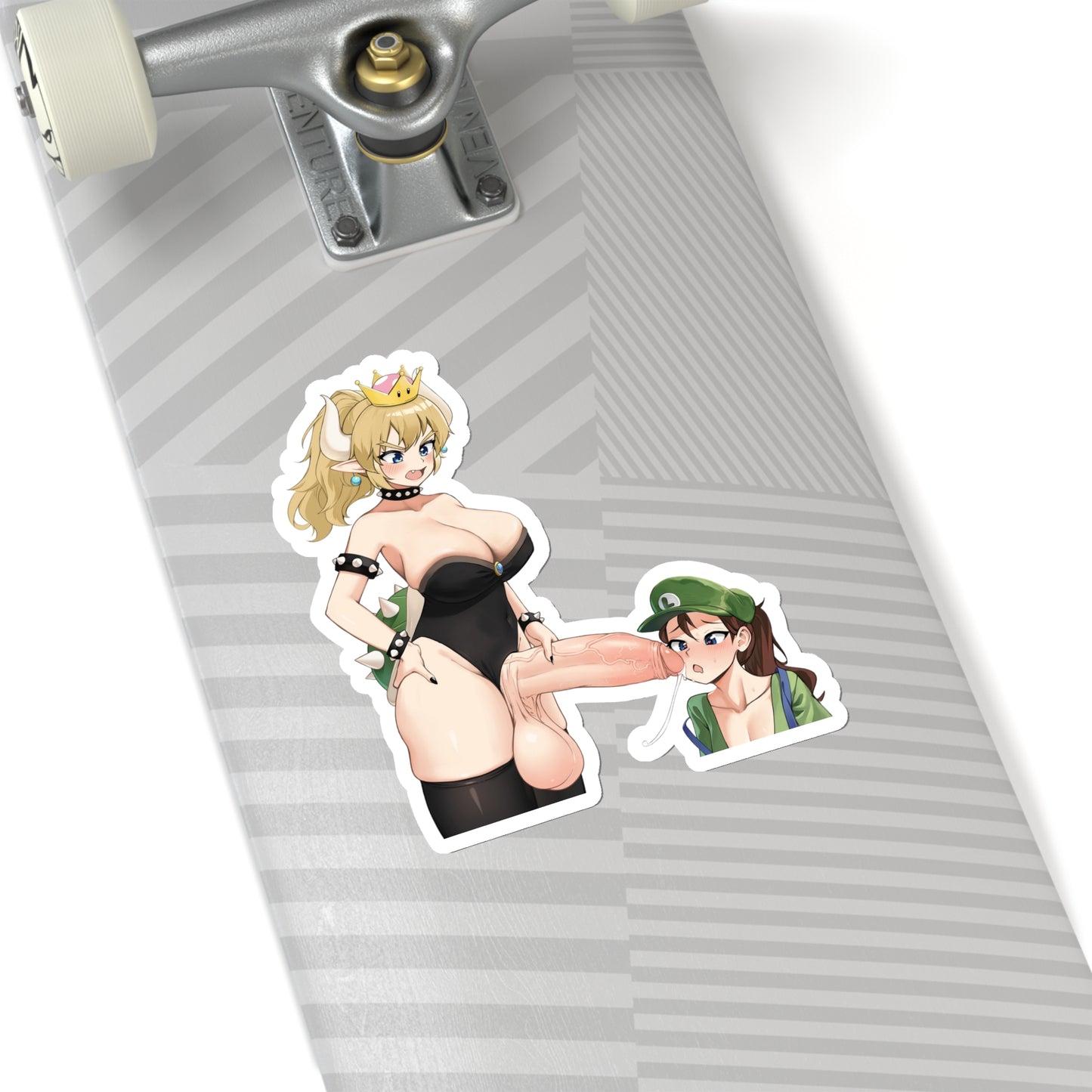 Lewd Bowsette Sticker | Futa | Futanari | Huge Dick | Kiss-Cut Sticker | Lewd Bowsette | Otaku | Waifu | Tits | Uncensored Anime | Big Cock | Mario | Sexy Anime Sticker | Funny Sticker