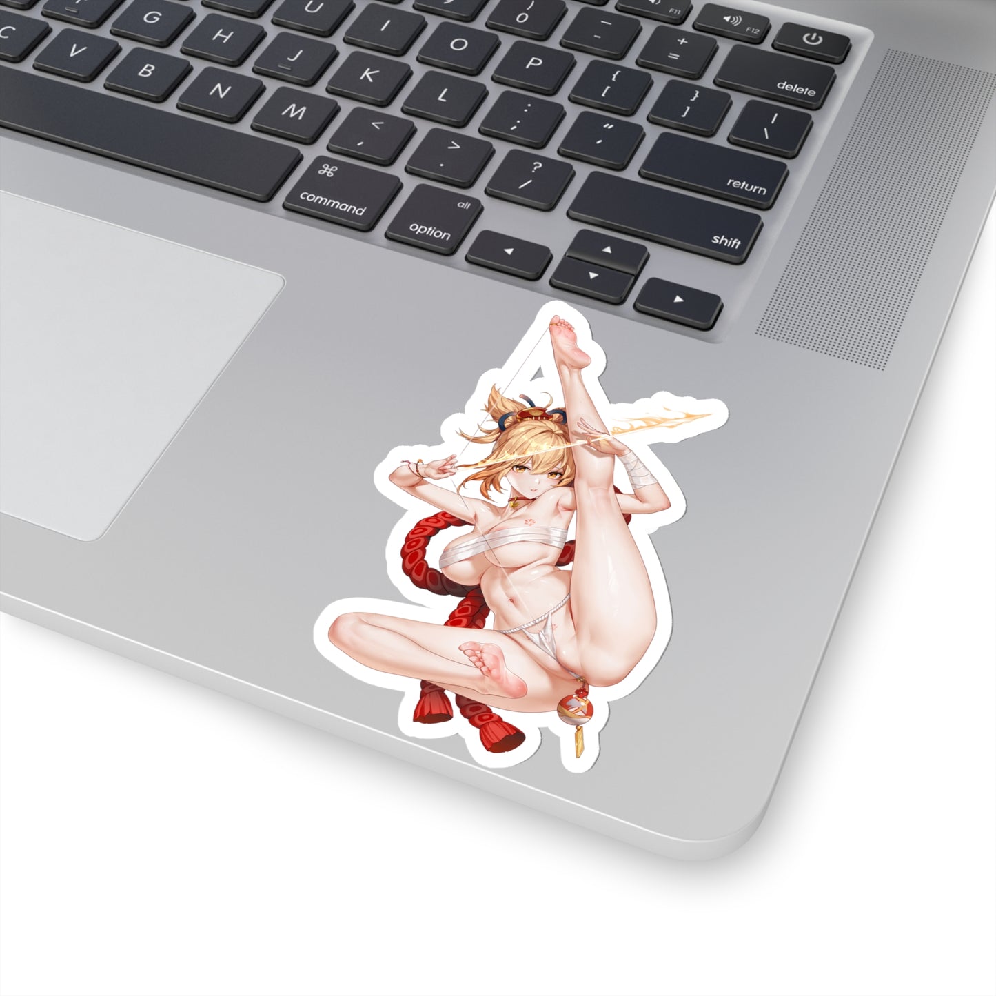Lewd Yoimiya Sticker | Yoimiya Sticker | Sexy Anime Sticker | Lewd Anime Sticker | Waifu | Otaku | Genshin Impact | Bow | Arrow | Blond Hair | Feet