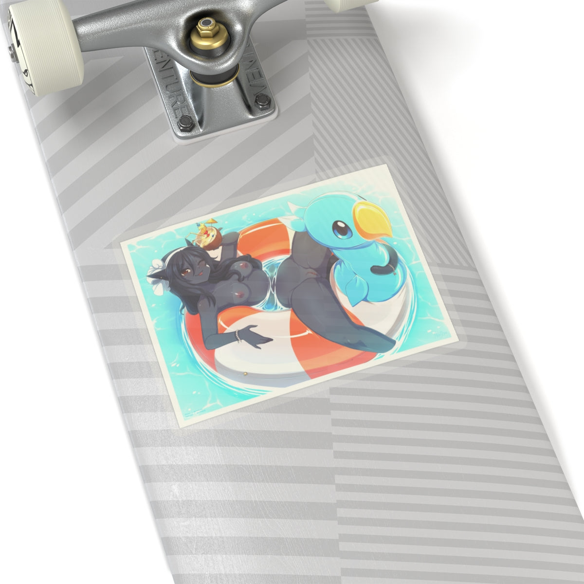 Sexy Anime Sticker | Monster Girl | Brown Skin | Cat Ears | Pussy | Lewd Anime Sticker | Hentai Sticker