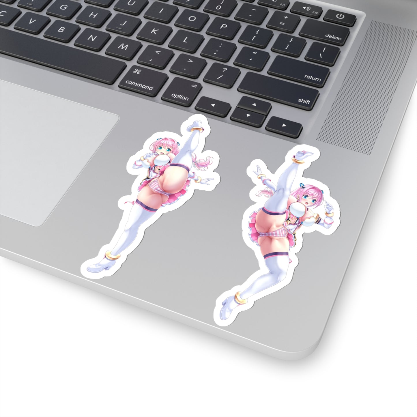 Lewd Cheery Pink Sticker | 2 Stickers For The Price of 1 | Sexy Kick | Sexy Anime Sticker | Lewd | Waifu | Otaku | Aigan Tenshi