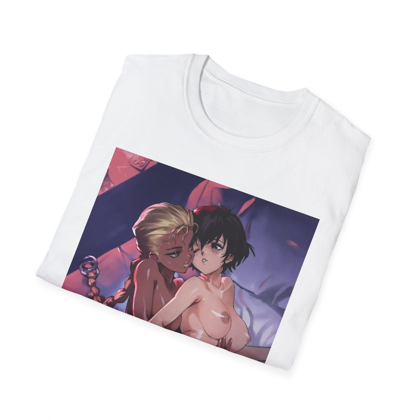 Yuri Girls T-shirt | Anime T-Shirt | Retro Anime | Ecchi | Waifu | Otaku | Beautiful | Ebony