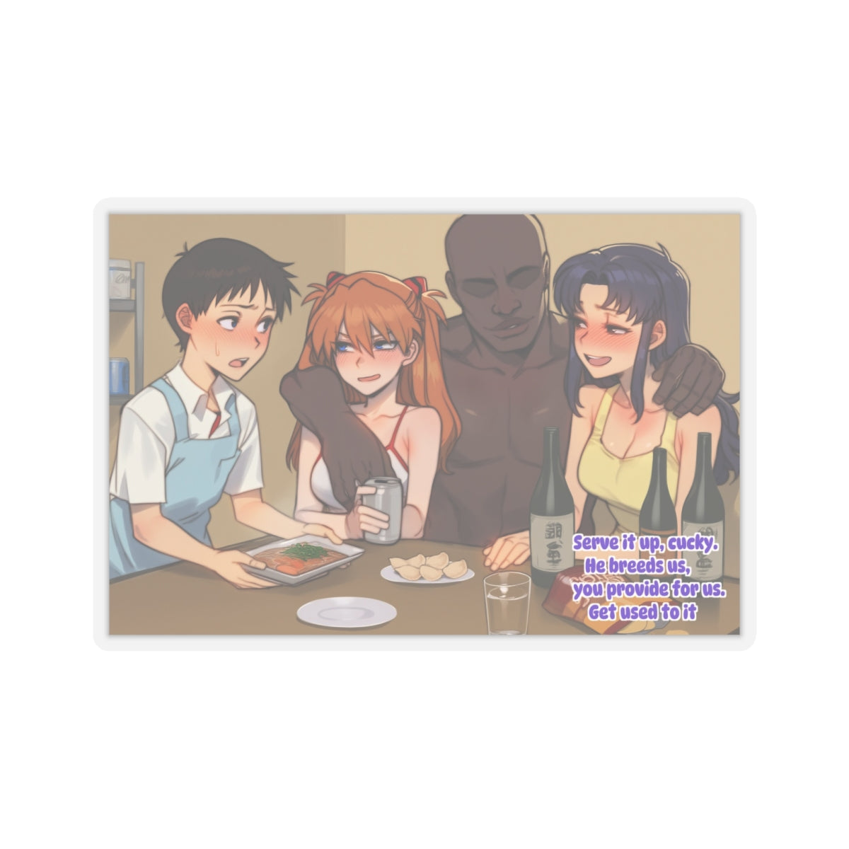 Hentai Sticker | Blacked | Hentai NSFW Sticker | Cuck Fetish | Funny