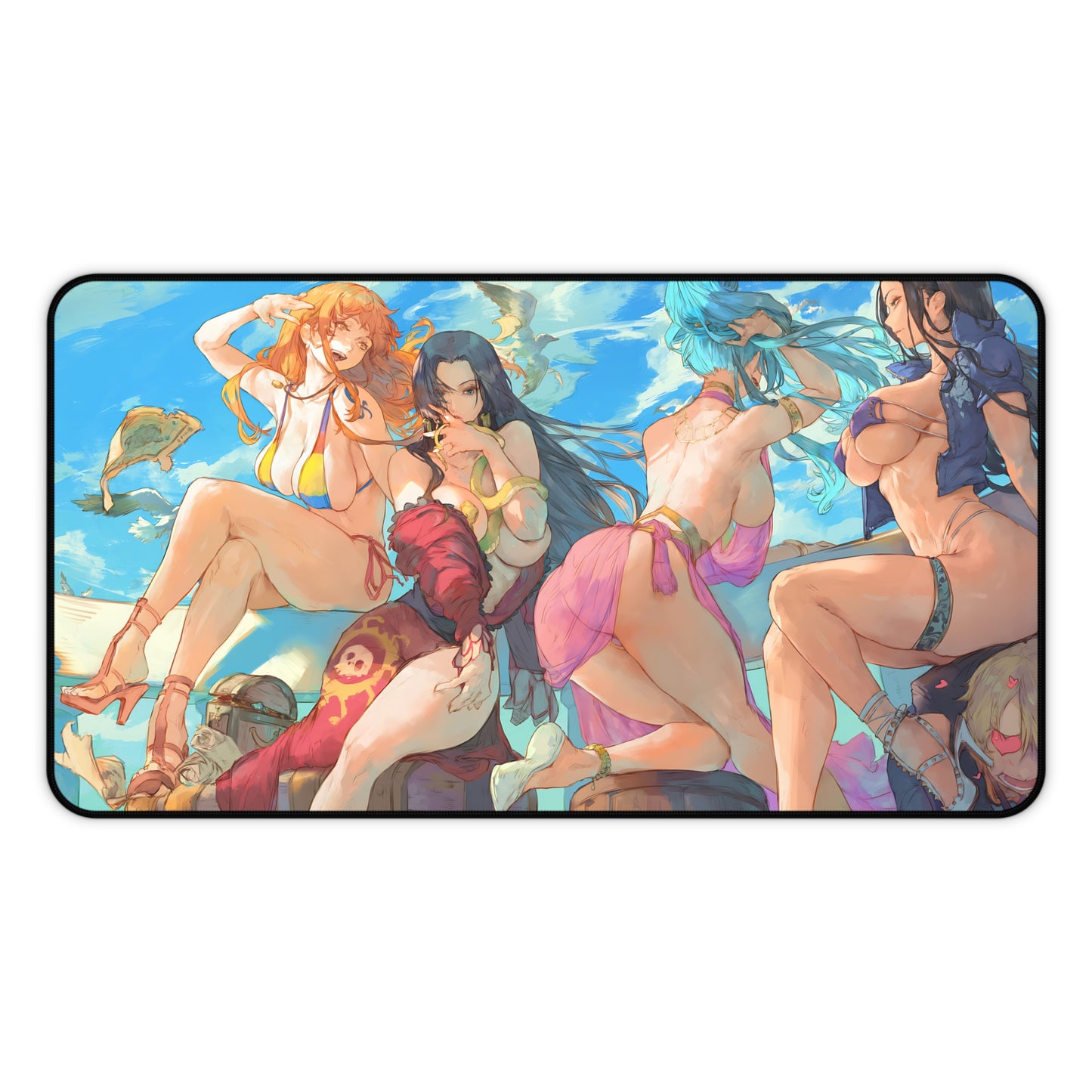 Sexy Anime Mousepad | Pirates Hentai Mousepad | Lewd Anime Mousepad | Harem | Oppai