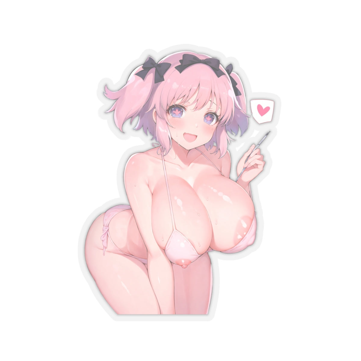 Sexy Anime Sticker | Hibari | Lewd Anime Sticker | Lewd Sticker | Sexy Waifu Sticker | Heart | kospeko