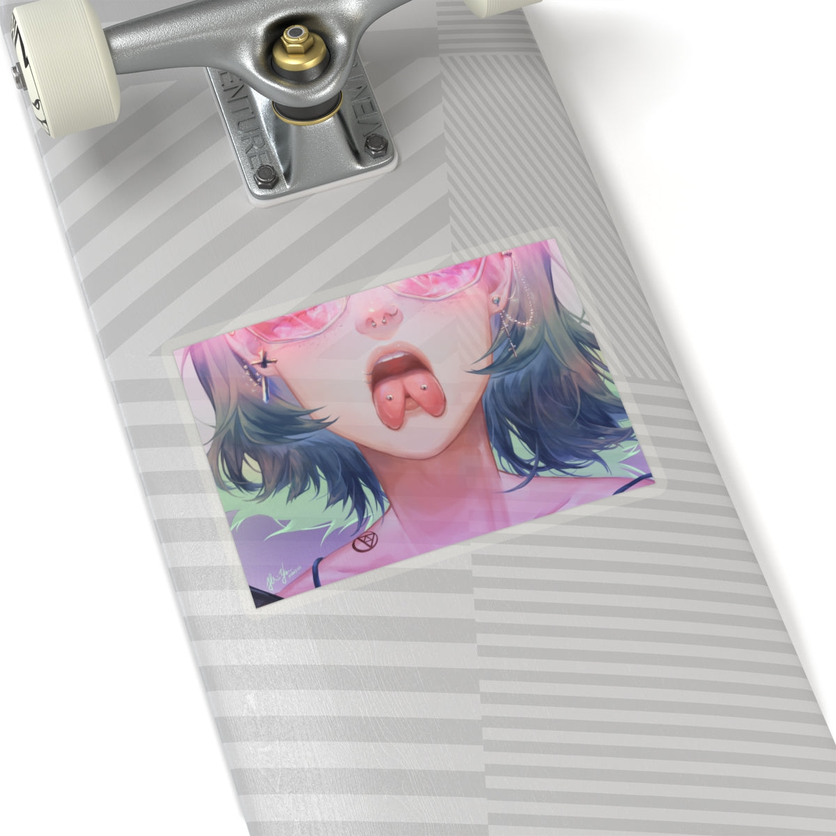 Lewd Tounge Sticker | Tounge Splitting