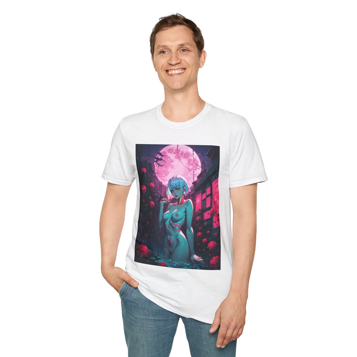 Lewd Cyberpunk Waifu T-shirt | Lucy | Ecchi | Waifu | Otaku | Oppai