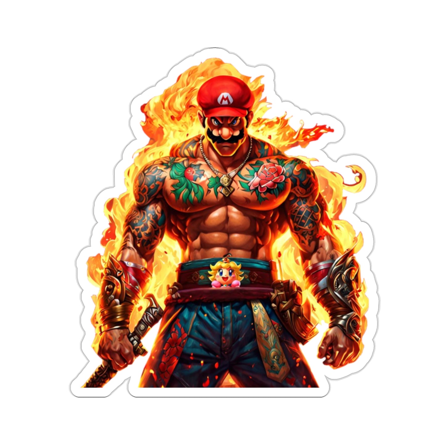 Video Game Sticker| Funny Anime Sticker | Mario Sticker | Retro Video Game