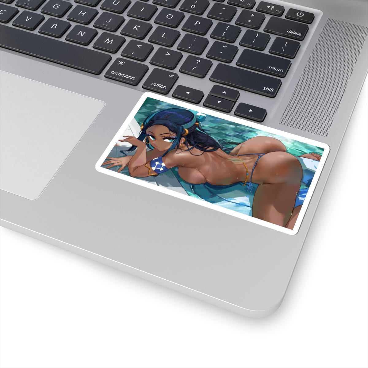 Hentai Sticker | Ebony | Hentai NSFW Sticker | Ecchi | Pool | Brown skin