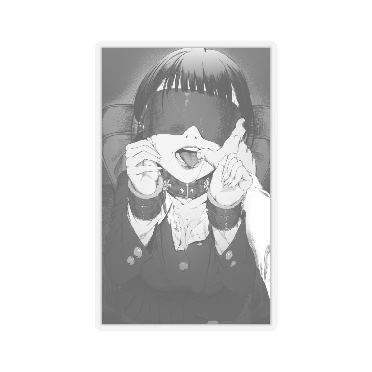 Lewd Waifu Sticker | BDSM | Hentai | Blindfolded
